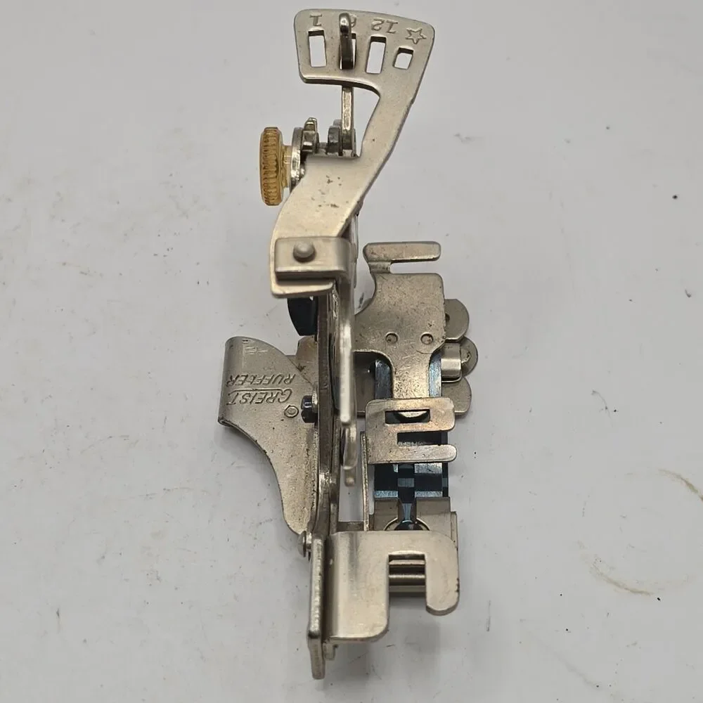 Vintage Greist Ruffler Low Shank Sewing Machine Foot Attachment US Pat 2593519